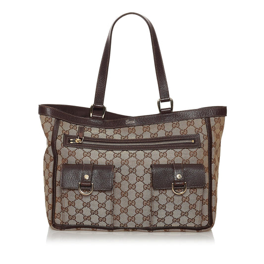 Gucci GG Canvas Abbey D-Ring Shoulder Bag (30118)