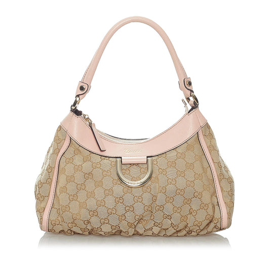 Gucci GG Canvas Abbey D-Ring Shoulder Bag (SHG-30194)