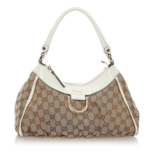 Gucci GG Canvas Abbey D-Ring Shoulder Bag (33525)