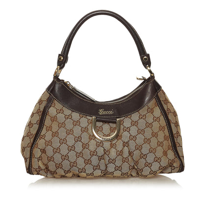 Gucci GG Canvas Abbey D-Ring Shoulder Bag (34625)