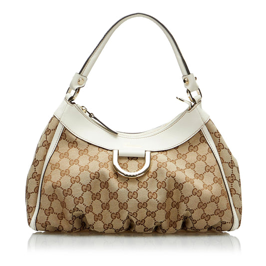 Gucci GG Canvas Abbey D-Ring Shoulder Bag (Qbw6rY)