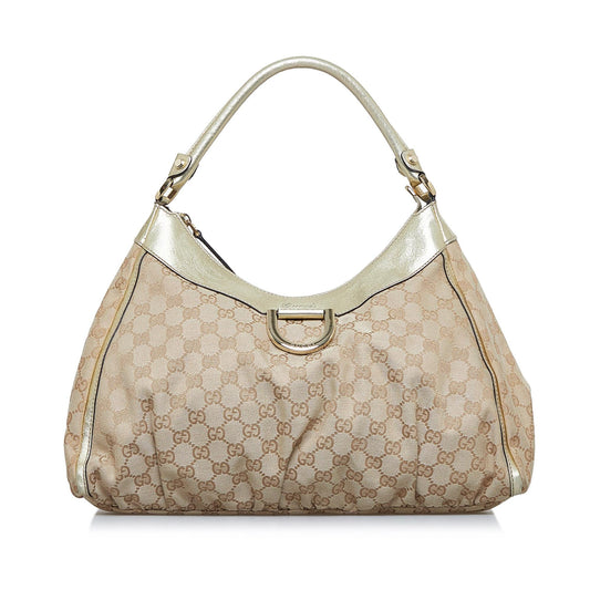 Gucci GG Canvas Abbey D-Ring Shoulder Bag (iapUN9)