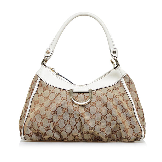 Gucci GG Canvas Abbey D-Ring Shoulder Bag (rFztis)