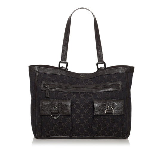 Gucci GG Canvas Abbey D-Ring Tote Bag (SHG-30709)