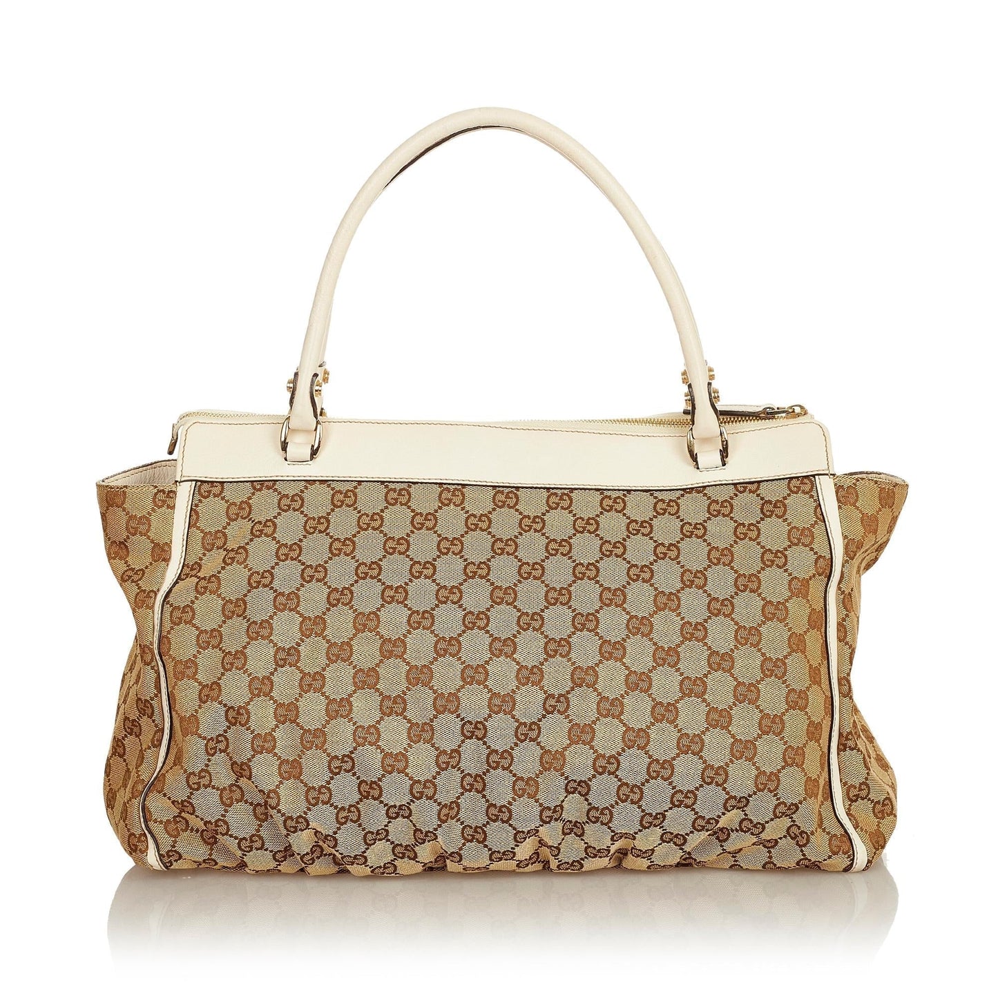 Gucci GG Canvas Abbey-D Ring Tote Bag (32563)