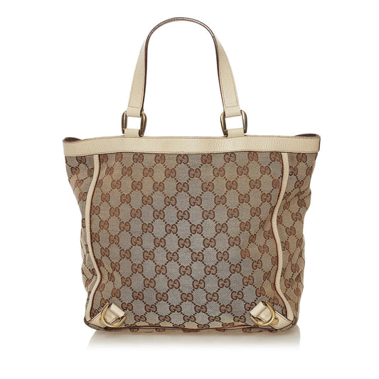Gucci GG Canvas Abbey D-Ring Tote Bag (34880)