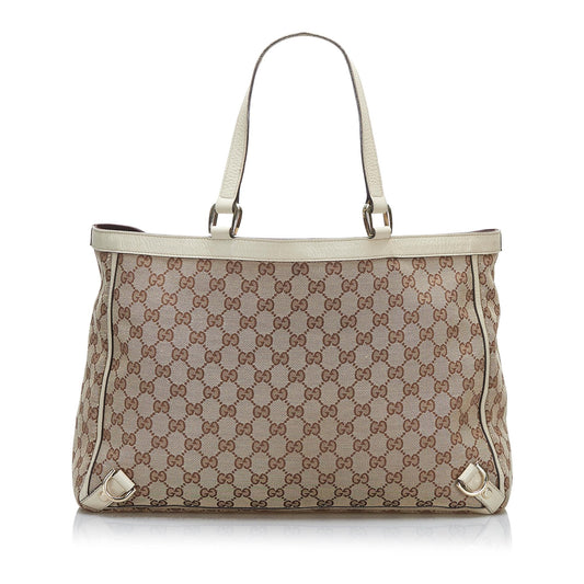 Gucci GG Canvas Abbey D-Ring Tote Bag (56o92C)