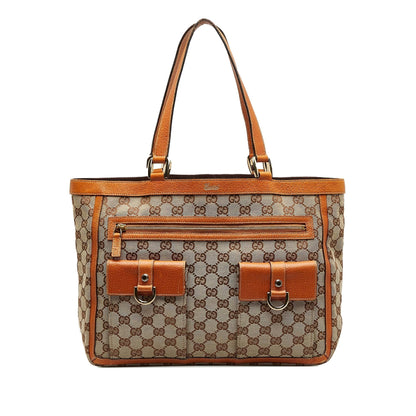 Gucci GG Canvas Abbey Pocket Tote (O540WB)