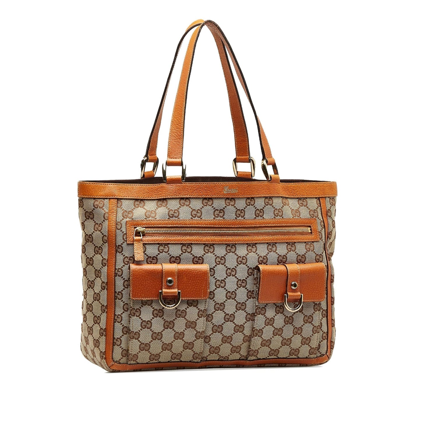 Gucci GG Canvas Abbey Pocket Tote (O540WB)