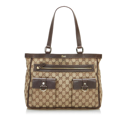 Gucci GG Canvas Abbey Tote (65TZUa)