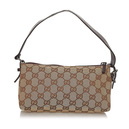Gucci GG Canvas Baguette (33484)