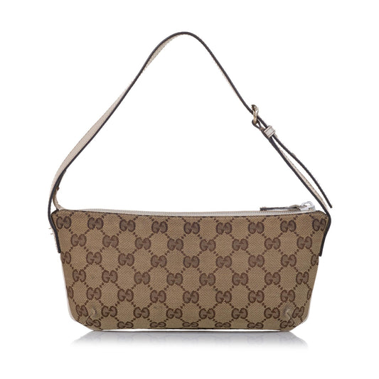 Gucci GG Canvas Baguette (34624)