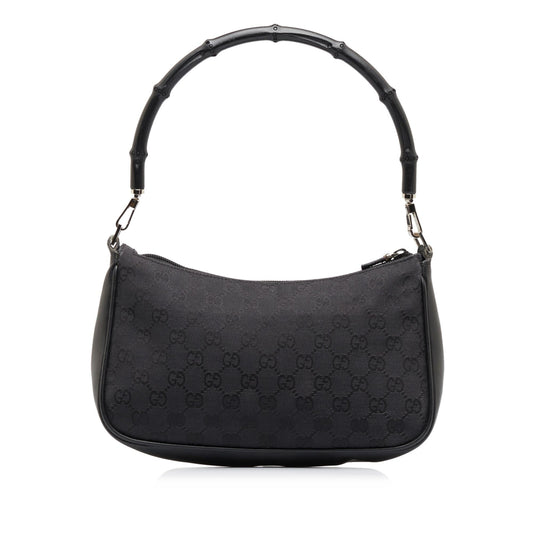 Gucci GG Canvas Bamboo Baguette (kSjf51)