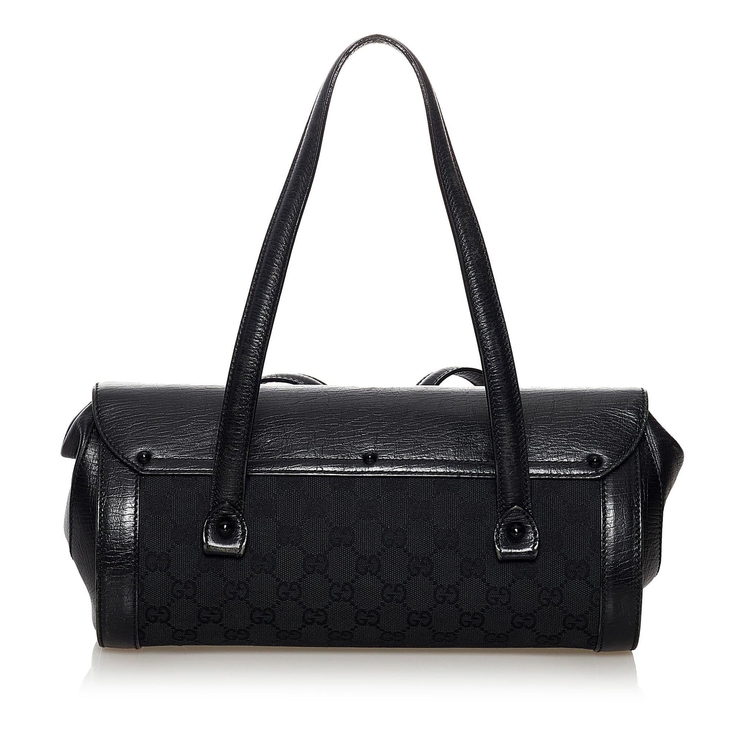 Gucci GG Canvas Bamboo Bullet Shoulder Bag (SHG-31791)