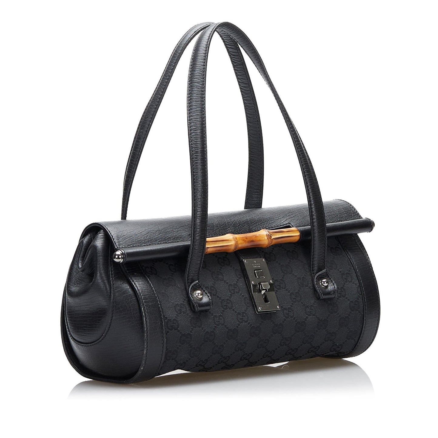 Gucci GG Canvas Bamboo Bullet Shoulder Bag (CXnDa1)