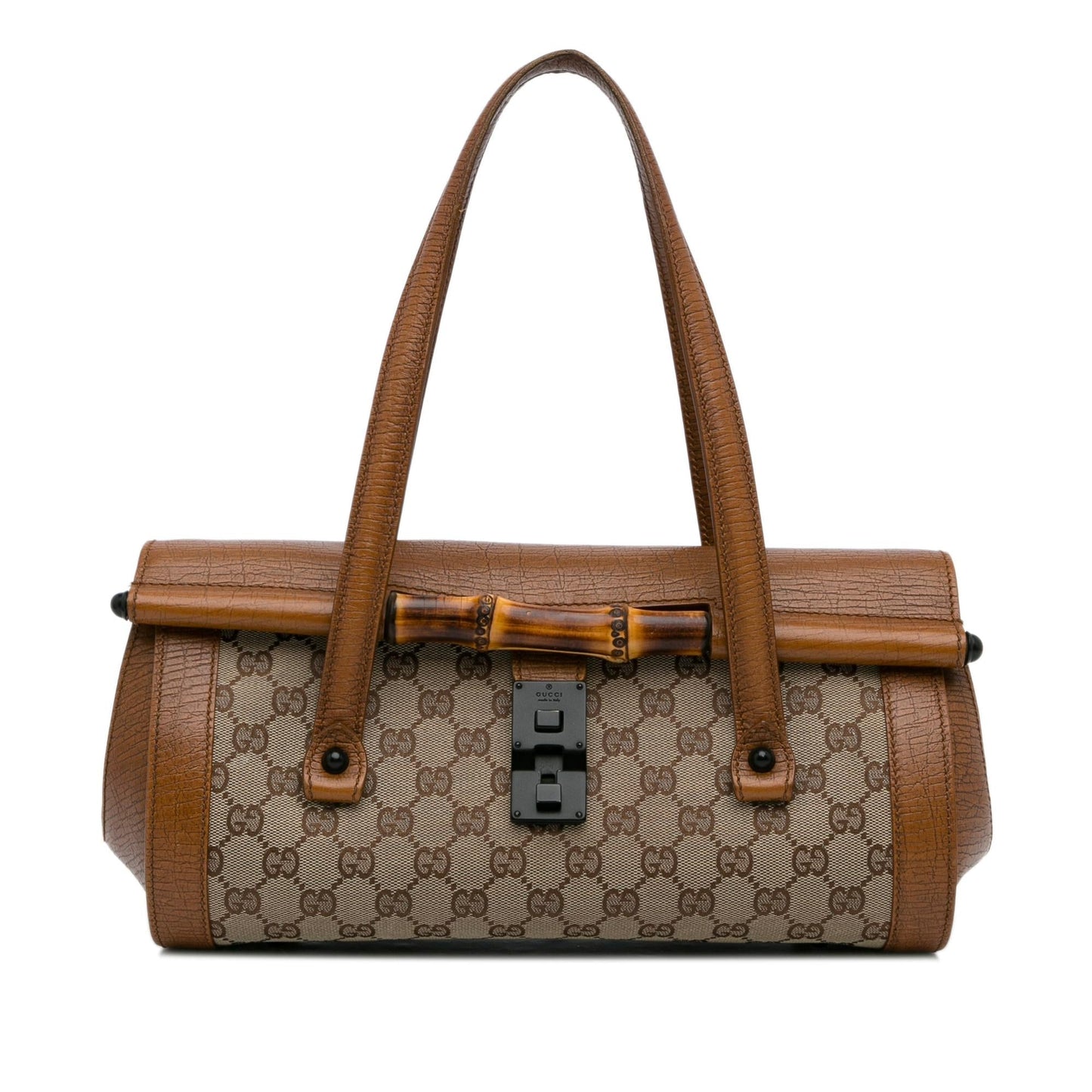 Gucci GG Canvas Bamboo Bullet Shoulder Bag (aCTqSs)