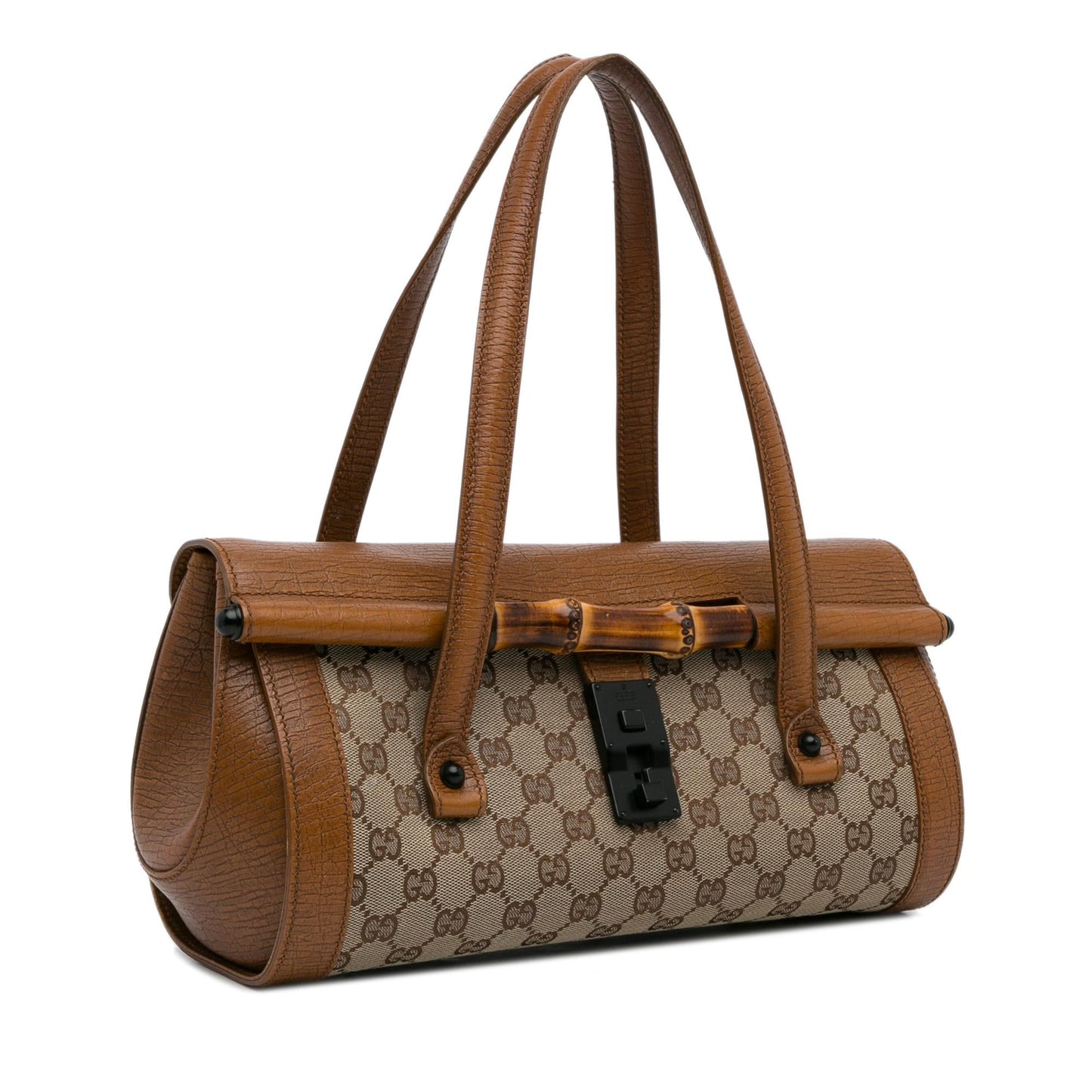 Gucci GG Canvas Bamboo Bullet Shoulder Bag (aCTqSs)