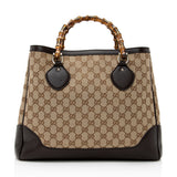 Gucci GG Canvas Bamboo Diana Medium Tote (SHF-21112)