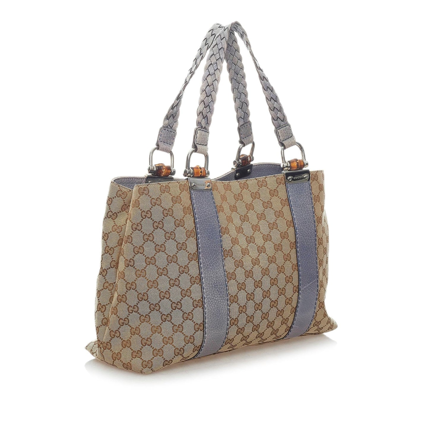 Gucci GG Canvas Bamboo Libeccio Tote Bag (32458)