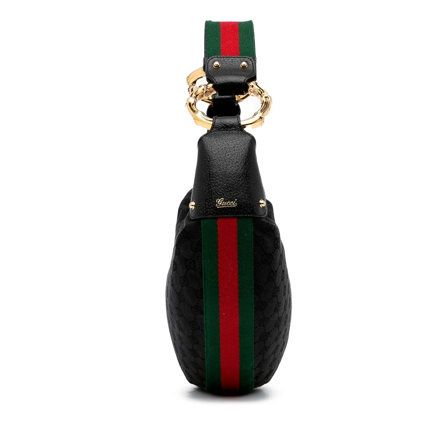 Gucci GG Canvas Bamboo Ring Hobo (3Ugmny)
