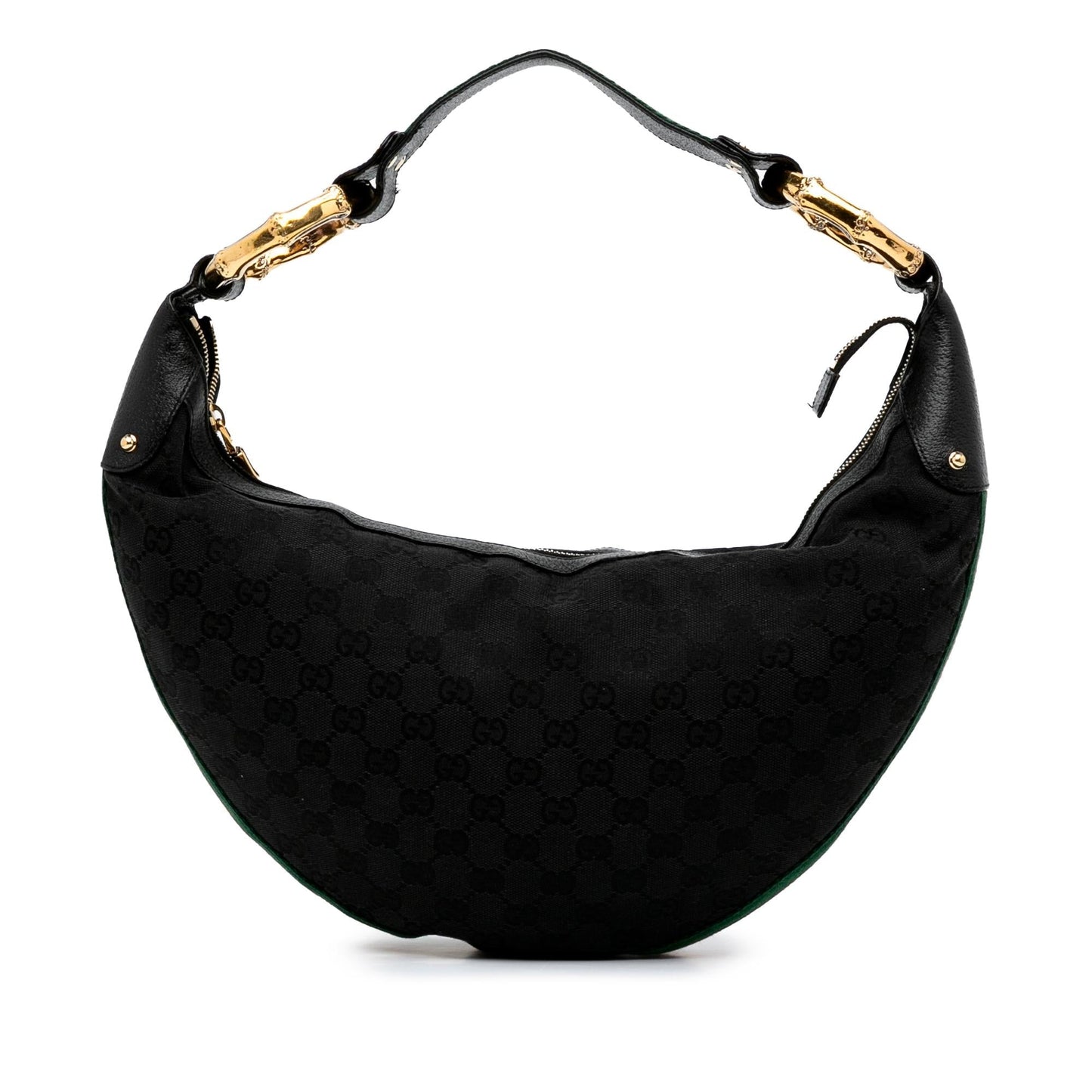 Gucci GG Canvas Bamboo Ring Hobo (3Ugmny)