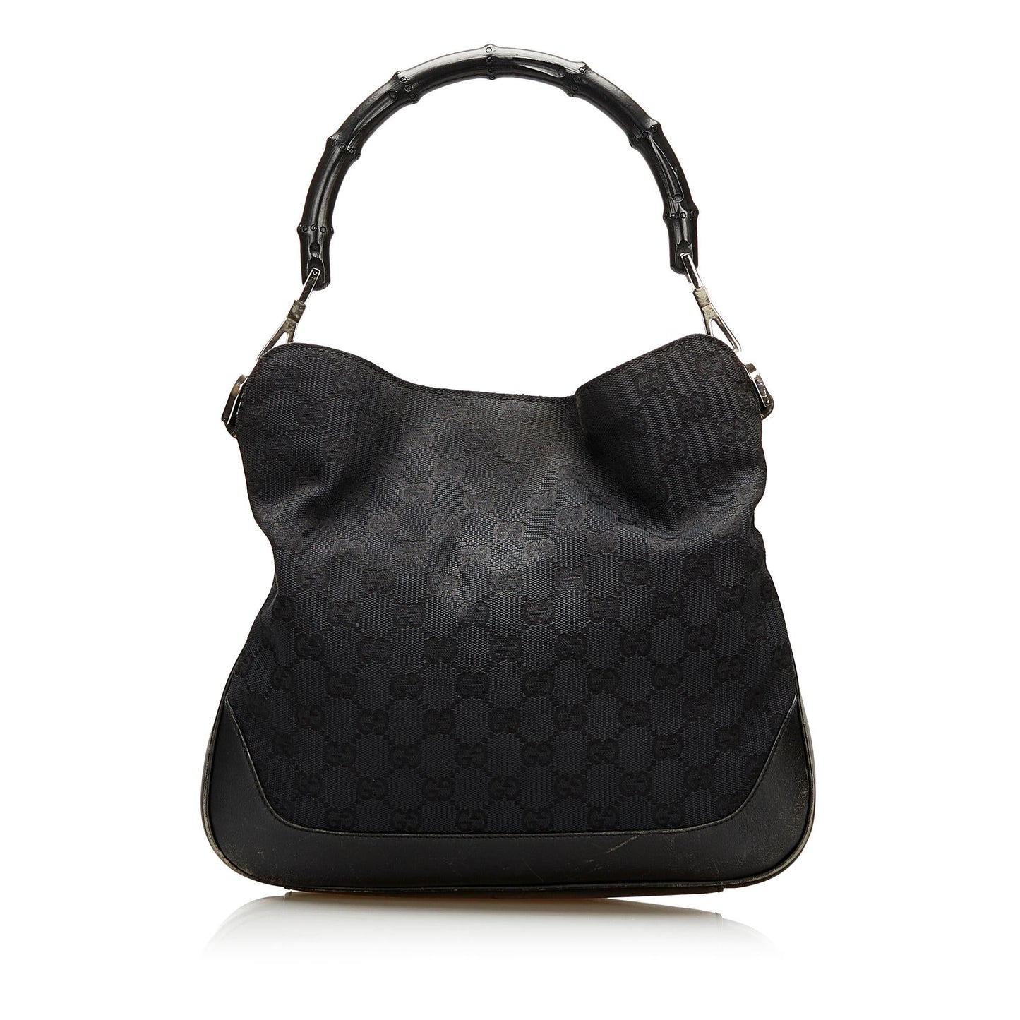 Gucci GG Canvas Bamboo Satchel (35630)