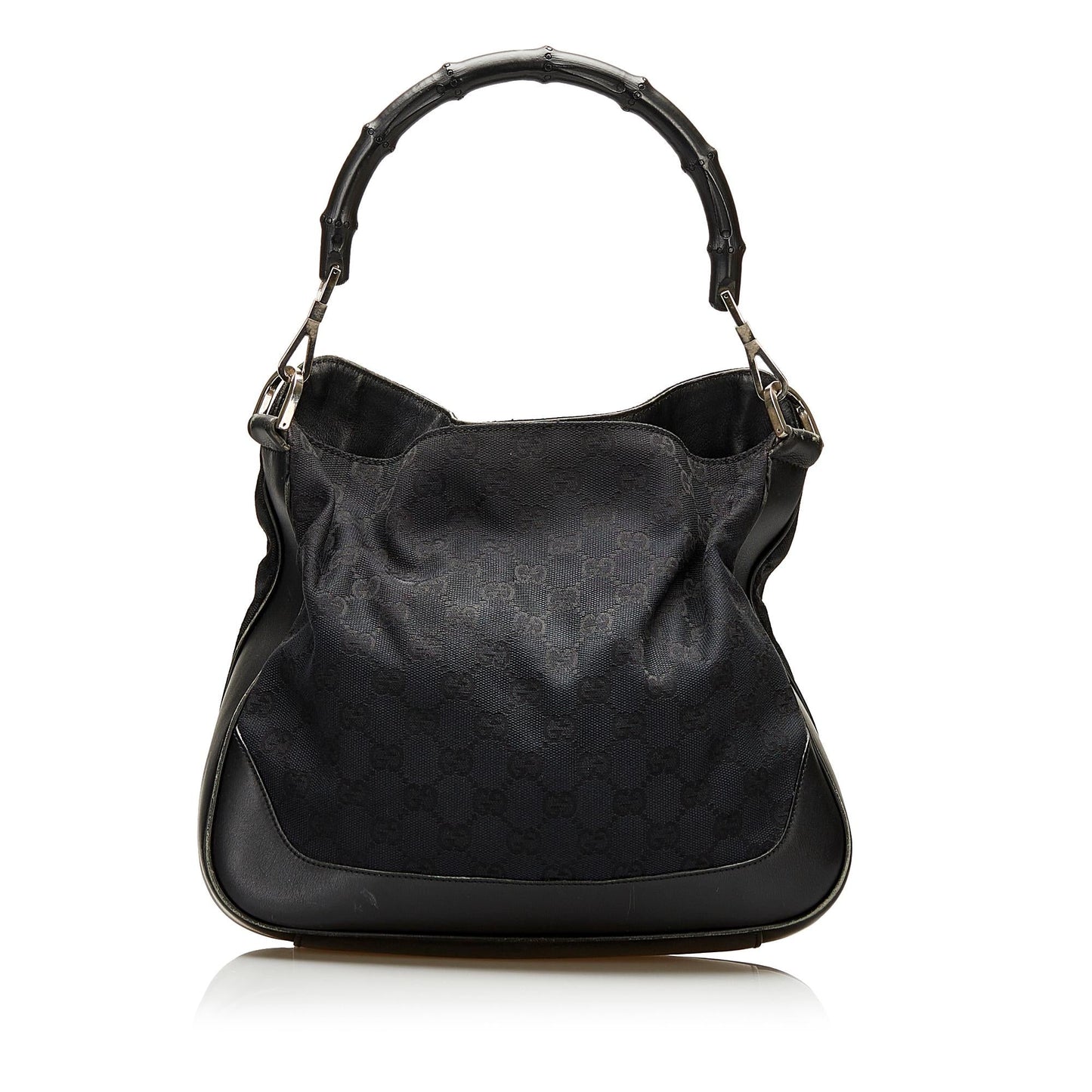 Gucci GG Canvas Bamboo Satchel (35630)