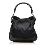 Gucci GG Canvas Bamboo Satchel (35630)