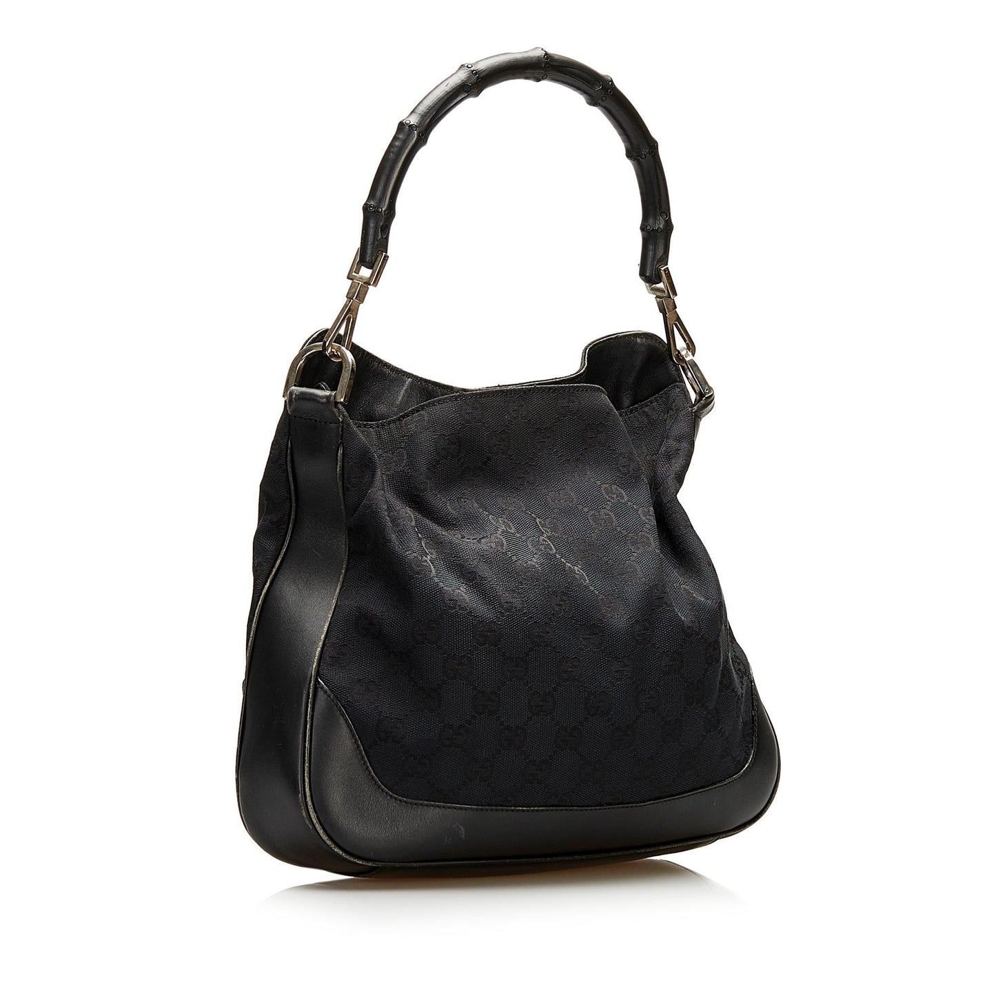 Gucci GG Canvas Bamboo Satchel (35630)