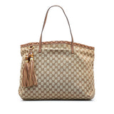 Gucci GG Canvas Bamboo Tassel Tote (LLt9jD)