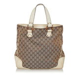 Gucci GG Canvas Bamboo Tote Bag (33597)