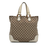 Gucci GG Canvas Bamboo Tote Bag (J7IVAF)