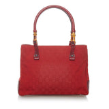 Gucci GG Canvas Bamboo Tote (31064)