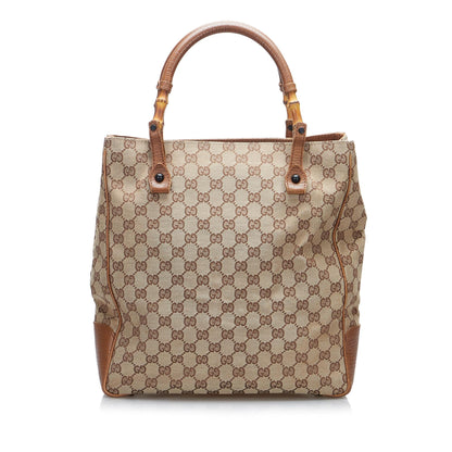 Gucci GG Canvas Bamboo Tote (lDJCHu)