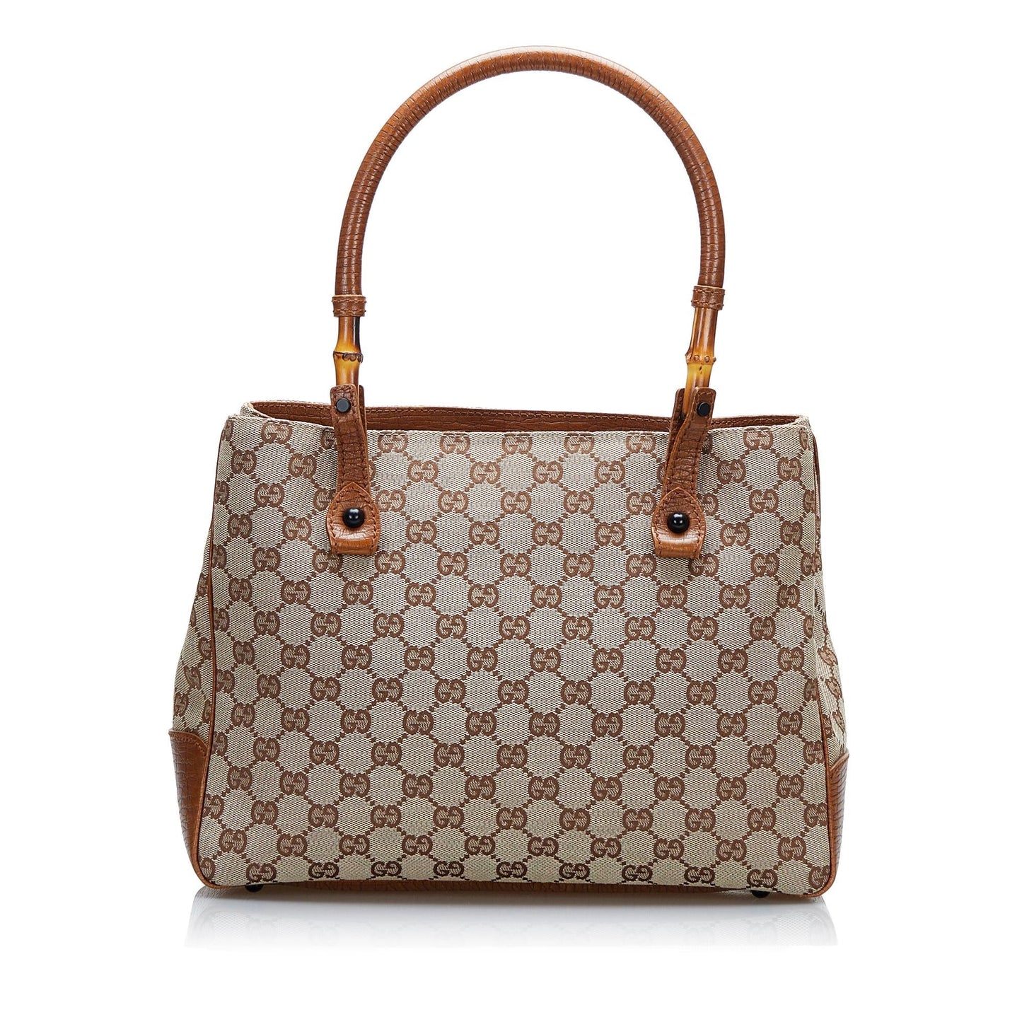 Gucci GG Canvas Bamboo Tote (onnXj3)