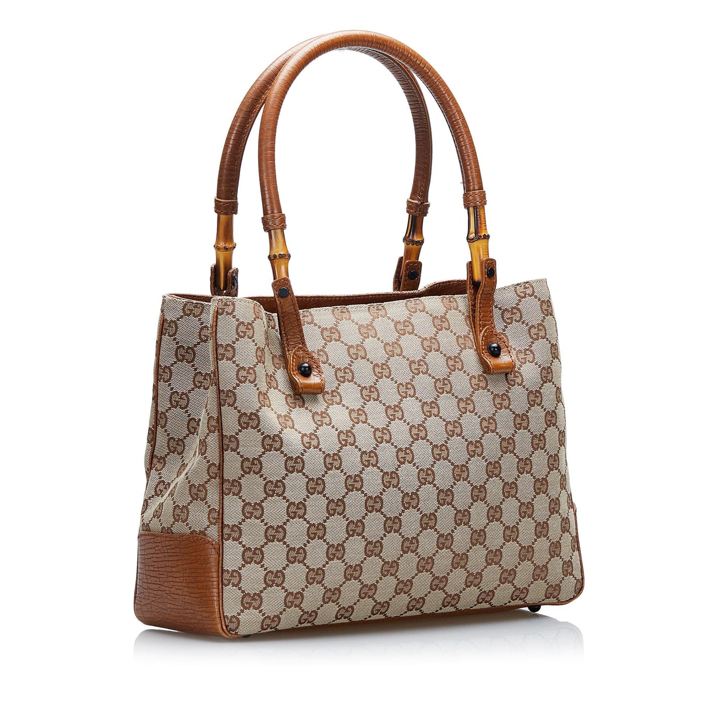 Gucci GG Canvas Bamboo Tote (onnXj3)