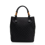 Gucci GG Canvas Bamboo Tote (SHF-1xRqYh)
