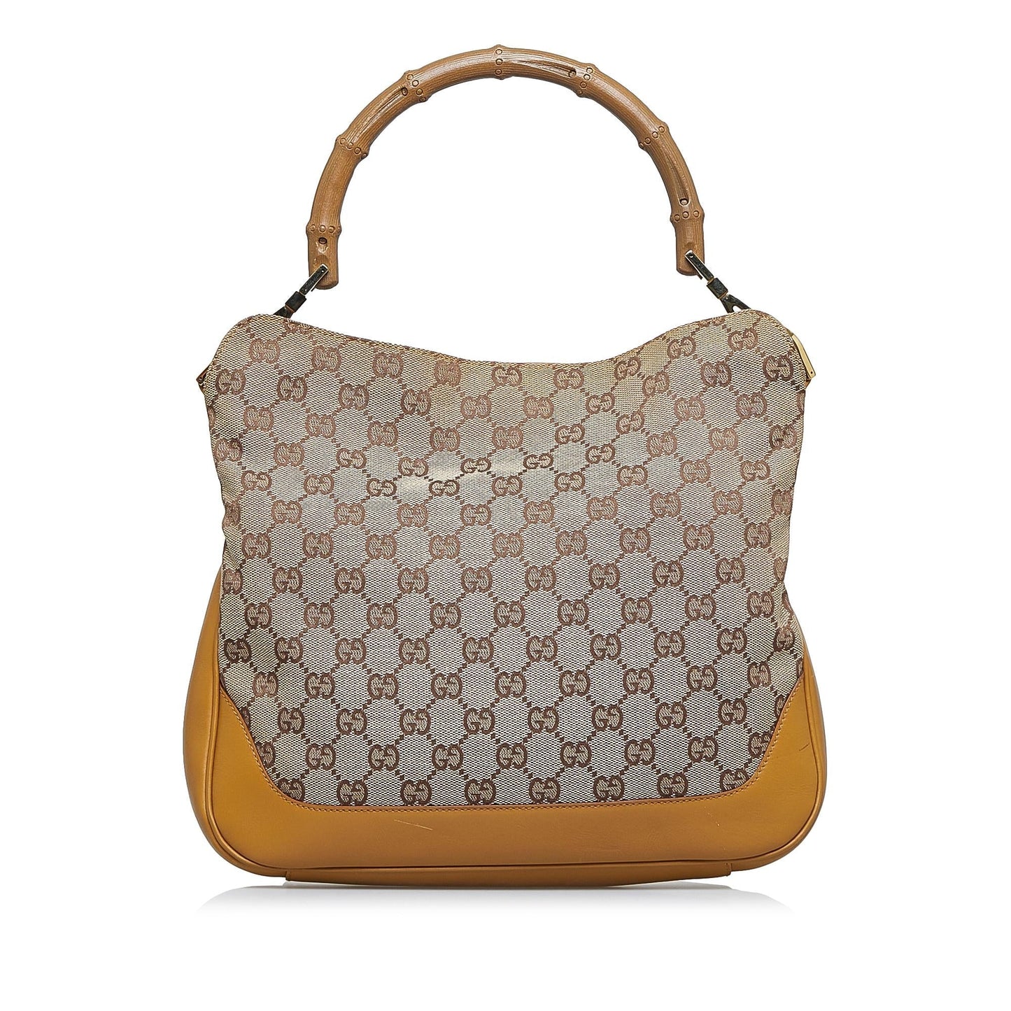 Gucci GG Canvas Bamboo Web Satchel (vNpbkC)