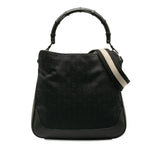 Gucci GG Canvas Bamboo Web Satchel (pA9yyO)