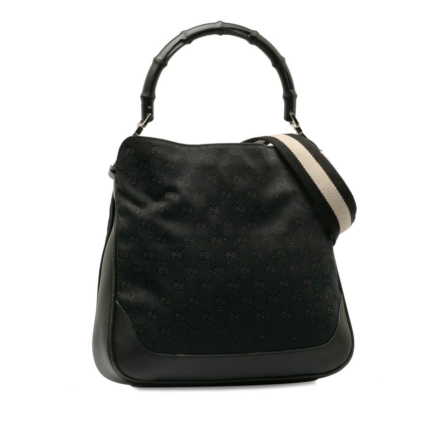 Gucci GG Canvas Bamboo Web Satchel (pA9yyO)