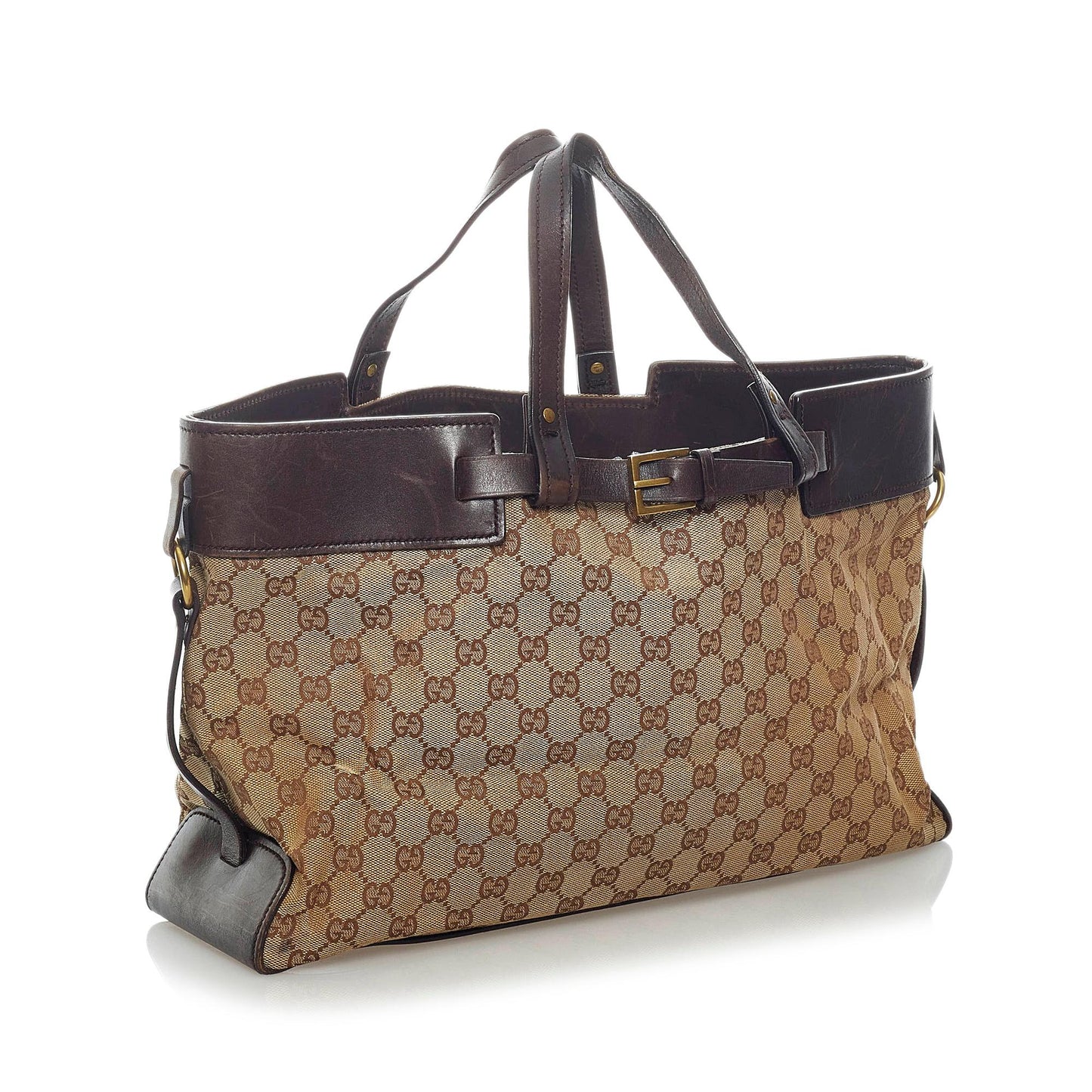 Gucci GG Canvas Belt Tote Bag (33469)