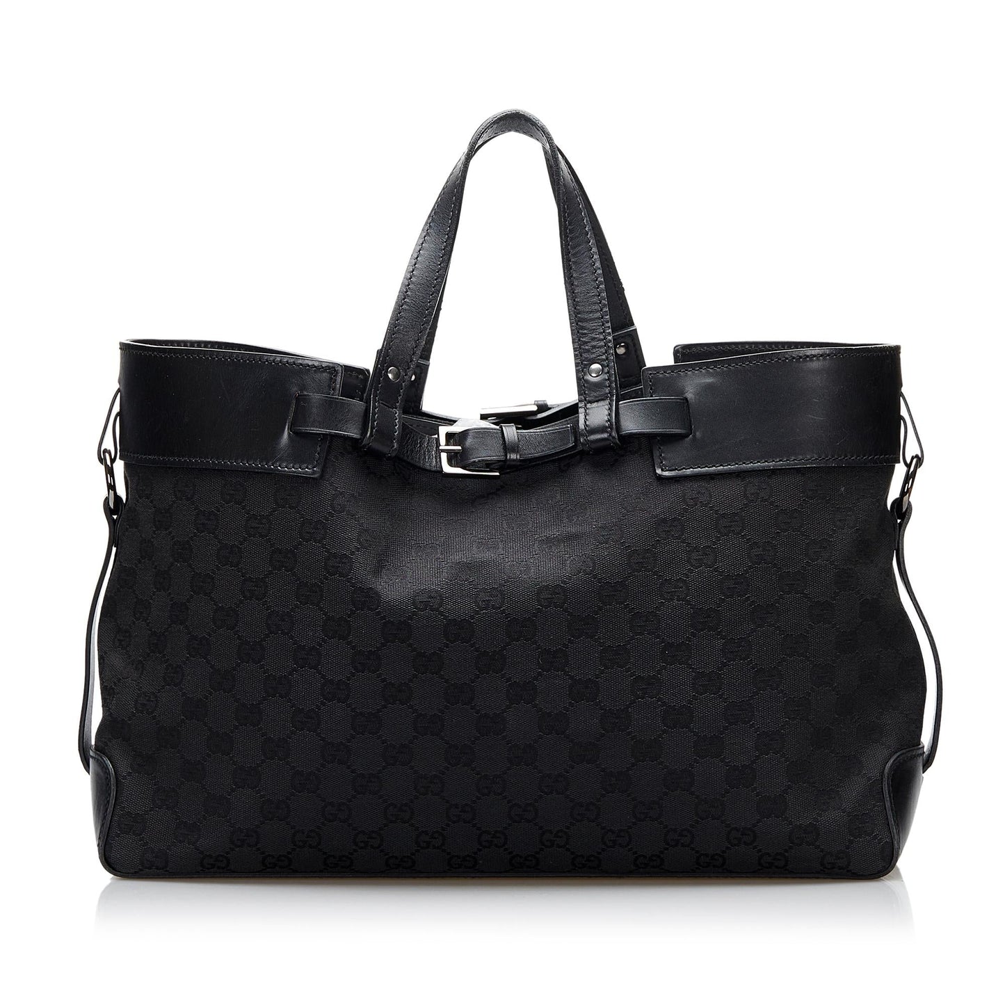 Gucci GG Canvas Belt Tote Bag (7hmL1J)