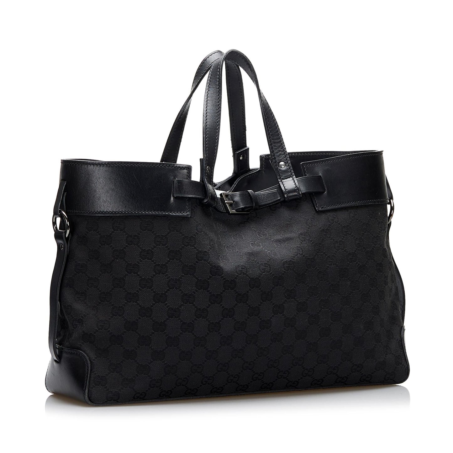 Gucci GG Canvas Belt Tote Bag (7hmL1J)