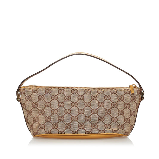 Gucci GG Canvas Boat Baguette (SHG-30839)
