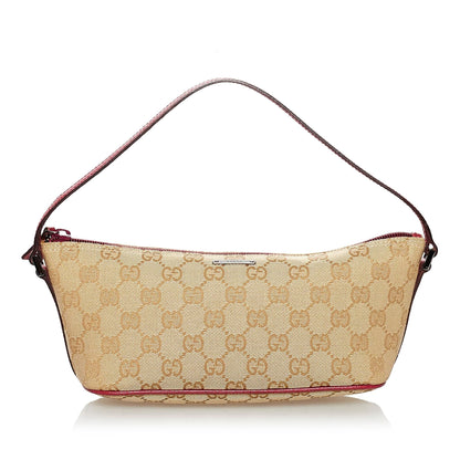 Gucci GG Canvas Boat Baguette (SHG-30849)
