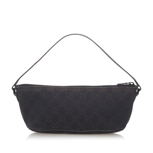 Gucci GG Canvas Boat Baguette (SHG-32079)