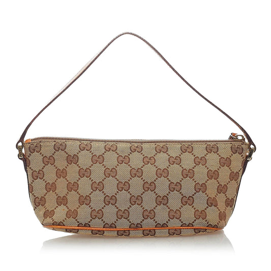 Gucci GG Canvas Boat Baguette (32386)