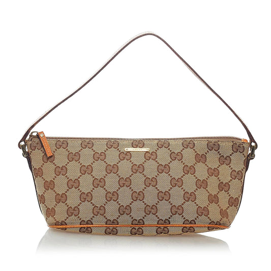 Gucci GG Canvas Boat Baguette (32386)