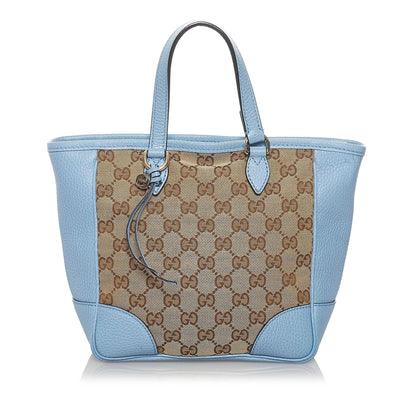 Gucci GG Canvas Bree Leather Satchel (34176)