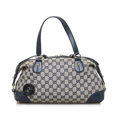 Gucci GG Canvas Brick Lane Satchel (564Kbq)